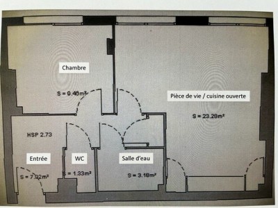 APPARTEMENT T2 A VENDRE - ST ETIENNE BADOUILLRE - 45.17 m2 - 62500 €