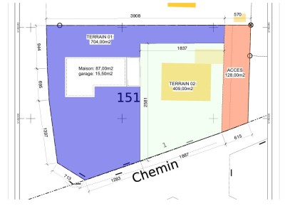 TERRAIN A VENDRE - LA FOUILLOUSE - 99000€