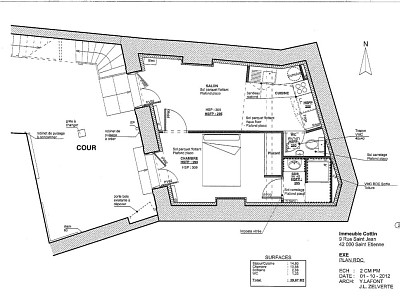 APPARTEMENT T1 A LOUER - ST ETIENNE CENTRE VILLE - 29,67 m2 - 500 € charges comprises par mois