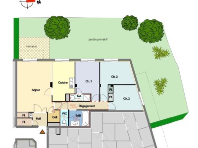 APPARTEMENT T4 A VENDRE - ST ETIENNE BEL AIR - 84.91 m2 - 215�000�&euro;